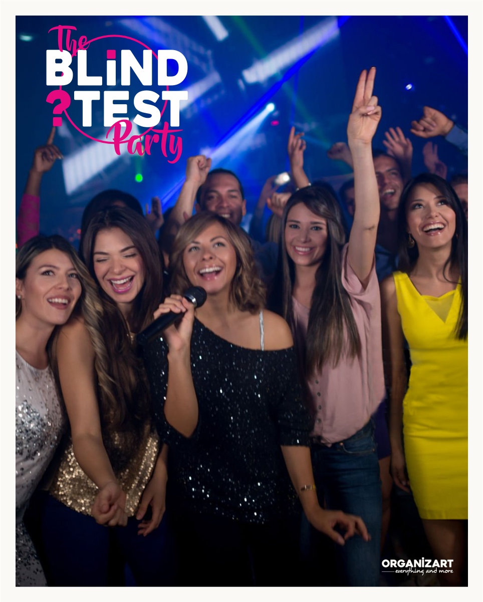 slide the blind test party site organizart 2026